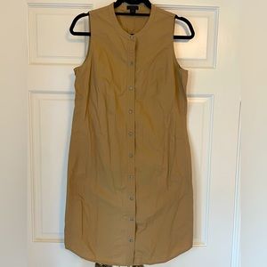 J. Crew Sleeveless Button Front Dress